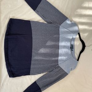 Blue sweater shirt